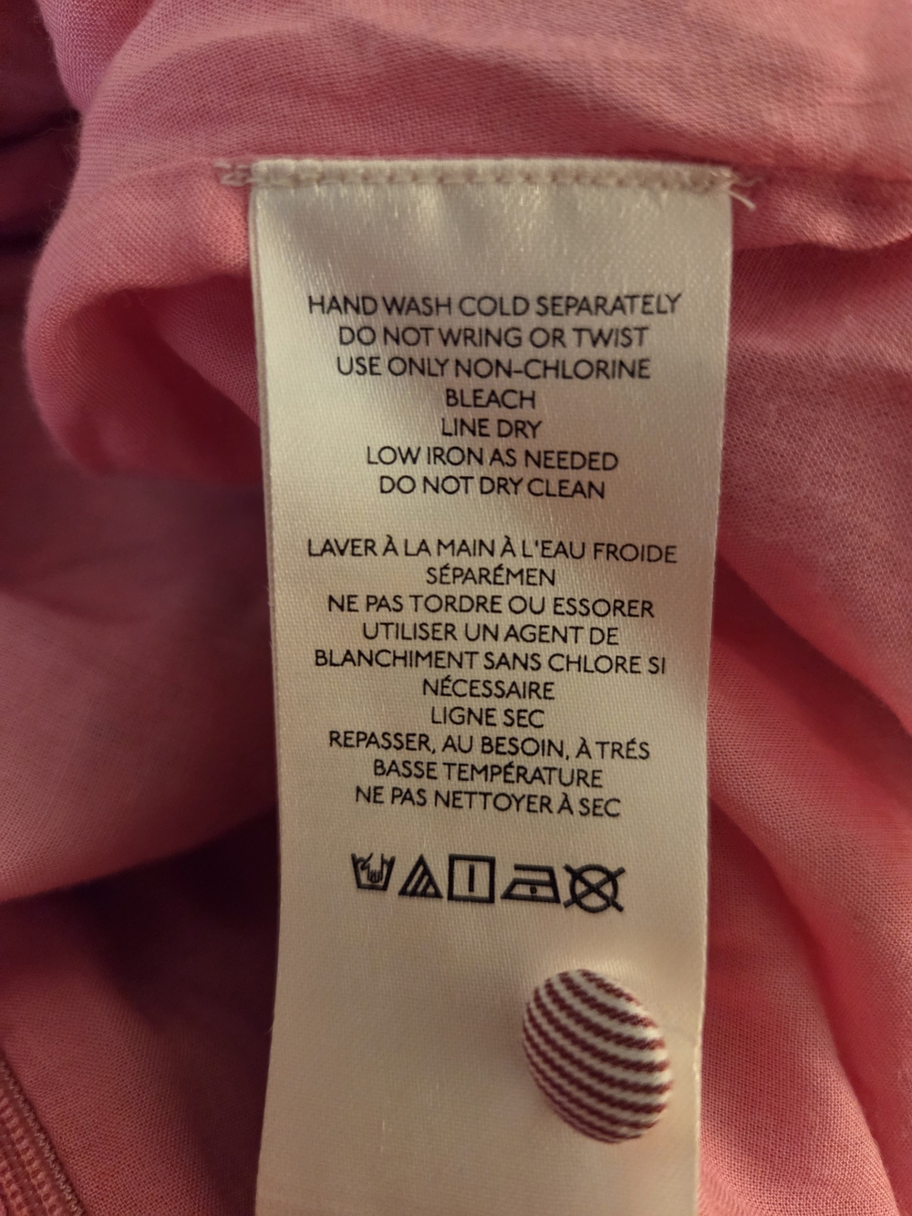 Anthropologie Pink Cottom Beaded Embroidered Applique Shift Mini Dress - Picture 7 of 10